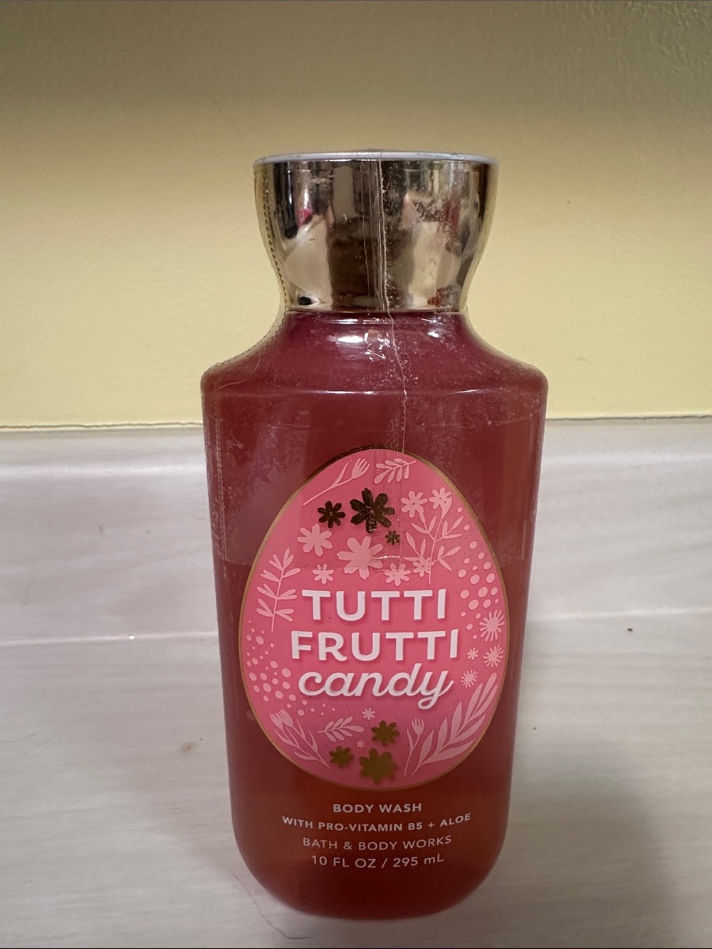 Bath & Body Works Tutti Frutti Candy Pink Body Wash Bottle